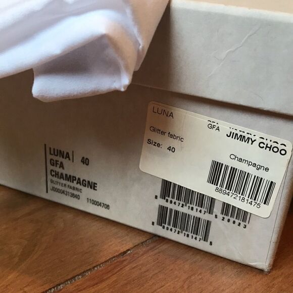 BRAND NEW JIMMY CHOO Luna champagne heels - Picture 13 of 13